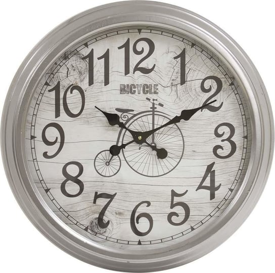 Zegar ścienny, srebrny, 60x60x9 cm Art-Pol