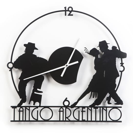 Zegar ścienny Tango Argentino, czarny, 40 cm deLorentis