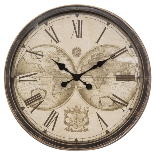 Zegar ścienny Tomy z mapą świata 76 cm Atmosphera