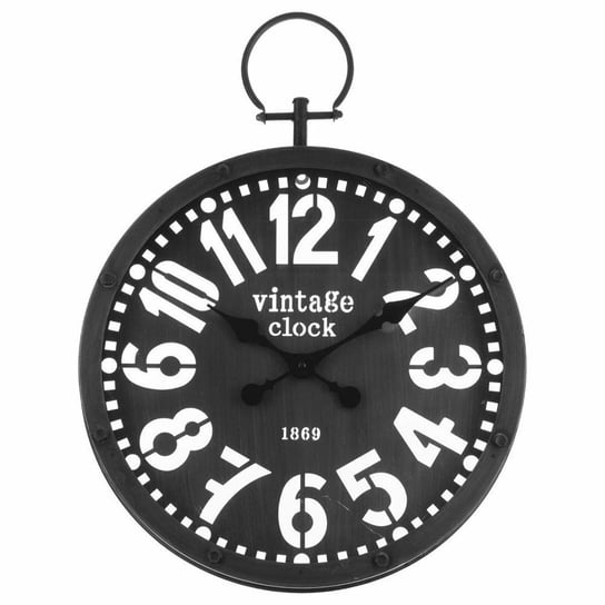 Zegar ścienny vintage ATMOSPHERA, czarny, 45x5,8 cm Atmosphera