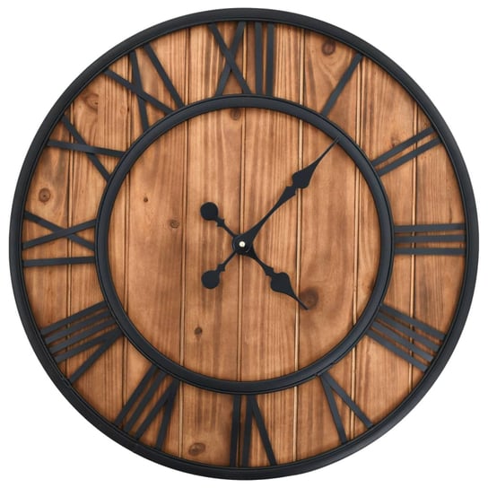 Zegar ścienny XXL MWGROUP, czarny, 60 cm vidaXL