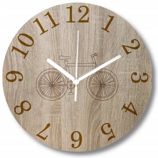 Zegar Ścienny z Grawerem Rower dla Miłośnika Jazdy na rowerze 35 cm Inna marka