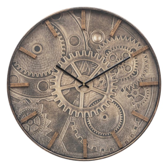 Zegar ścienny z ilustracją mechanizmu na tarczy, Ø 50 cm Atmosphera
