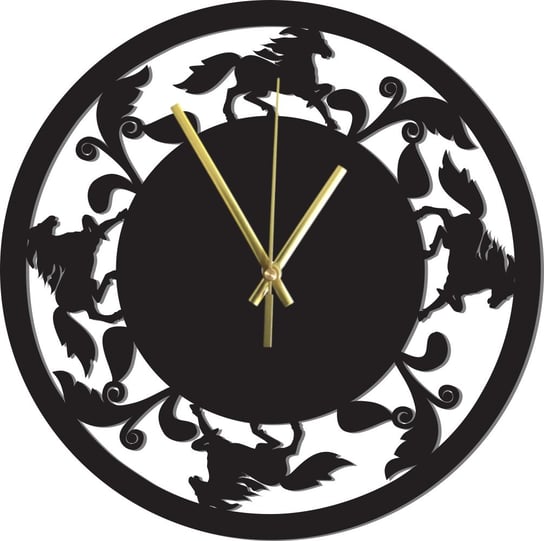 Zegar Ścienny z Koniem Koń w Galopie Dekoracja 45 cm Inna marka