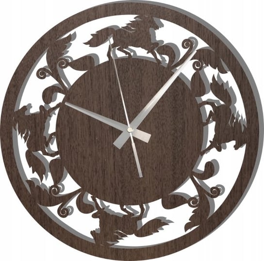 Zegar Ścienny z Końmi Galopujące Konie 35 cm Inna marka