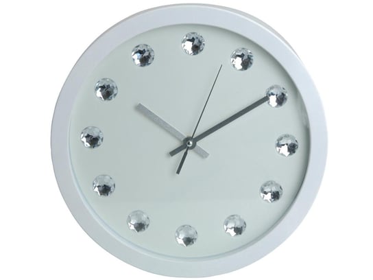 Zegar ścienny z kryształkami GLAMOUR, 30 cm Inna marka