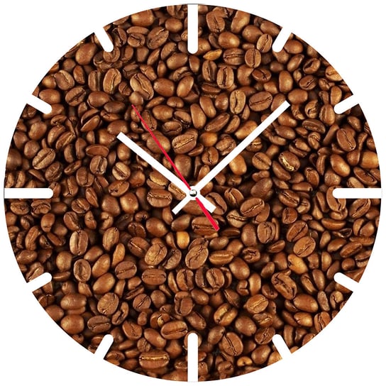 Zegar Ścienny Z Nadrukiem Kawa Śr. 37 Cm Bertoni