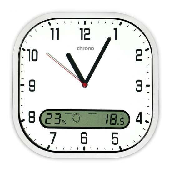 Zegar ścienny z termometrem, higrometrem i pogodynką METEO ZP21 Meteo