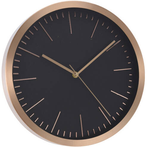 Zegar ścienny ze złotymi elementami, Ø 30 cm N/A