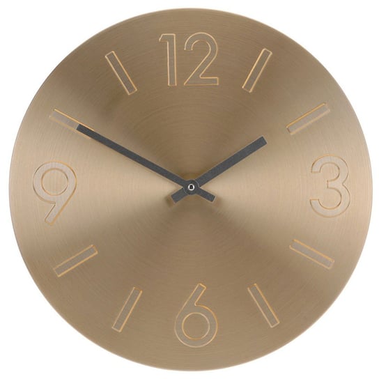Zegar ścienny, złoty, 35 cm 