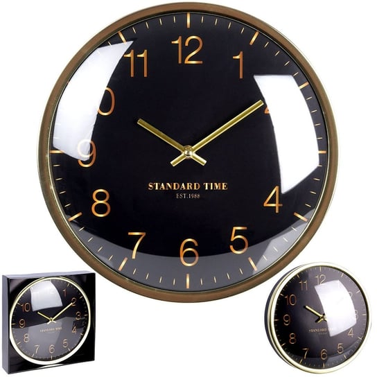 Zegar ścienny złoty czarny 30 cm Vilde