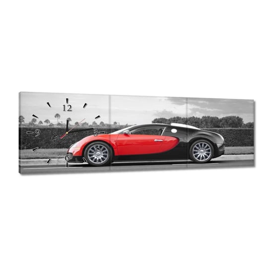 Zegar Sport car Bugatti, 90x30cm ZeSmakiem