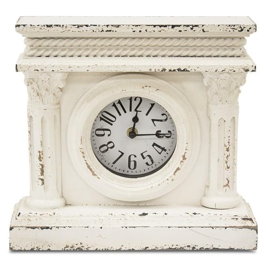 Zegar stojący, biały, 27,5x29,5x9 cm Pigmejka