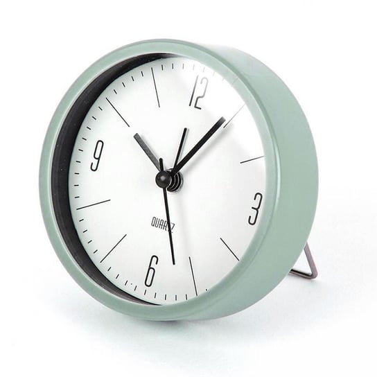 Zegar stojący - budzik, jasnozielony, 9,2 cm 