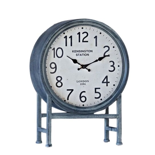 Zegar stojący metalowy loftowy retro STOJAK Rustykalne Uchwyt