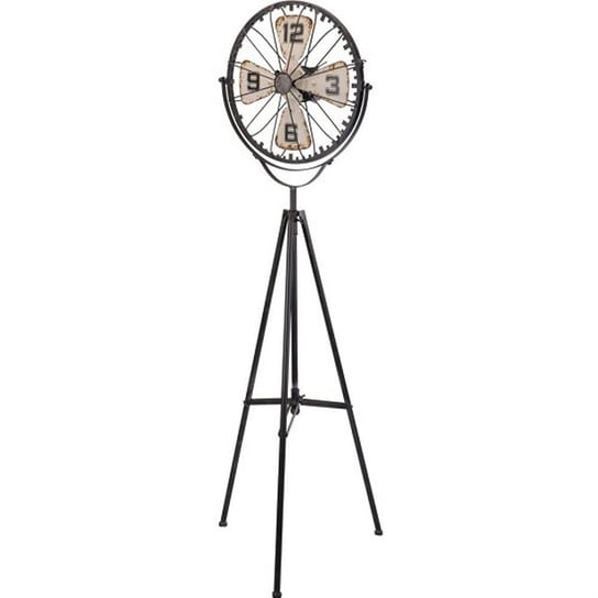 Zegar stojący na trzech nogach Lloft, czarny, 165x52x22 cm Inny producent