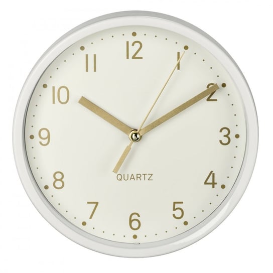 Zegar stołowy HAMA Golden, biały, 16x4,5 cm Hama