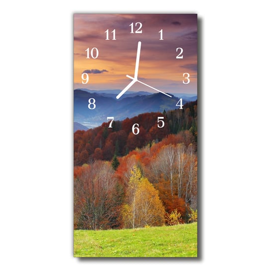 Zegar szklany Krajobrazy Widok góry kolorowy Tulup