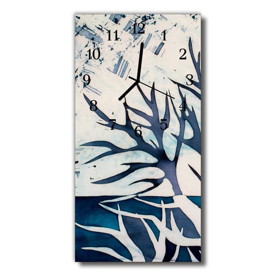 Zegar szklany Natura Malowany drzewo kolorowy Tulup
