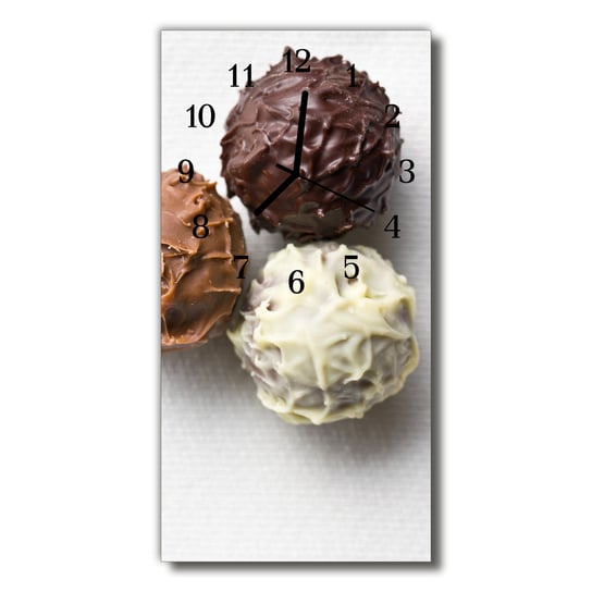 Zegar szklany pionowy Jedzenie Słodycze kolorowy Tulup