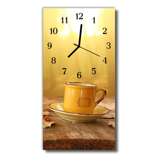 Zegar szklany pionowy Kuchnia Puchar złoto Tulup