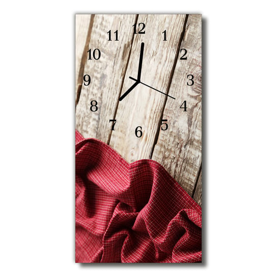 Zegar szklany pionowy Stół drewno kolorowy Tulup