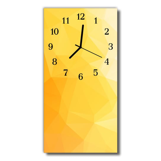 Zegar szklany pionowy Sztuka Wzorzec żółty Tulup