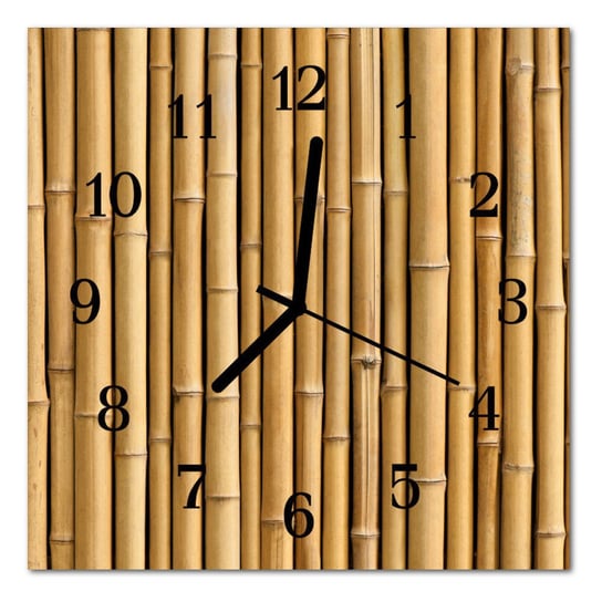 Zegar szklany ścienny Bezgłośny Bambus Bambus Tulup