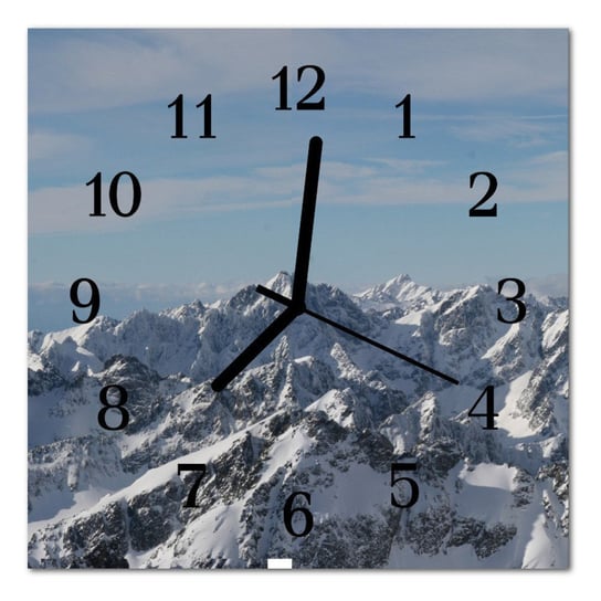 Zegar szklany ścienny Cichy Góry Krajobraz Tulup