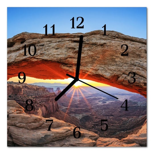Zegar szklany ścienny Wielki kanion Krajobraz Tulup