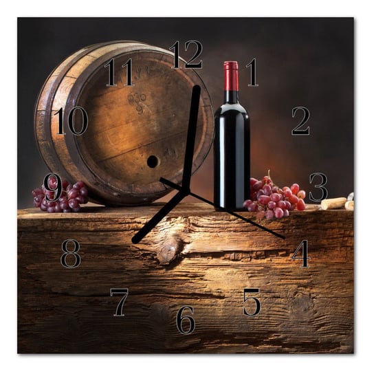 Zegar szklany ścienny Winogrona do wina Kuchnia Tulup