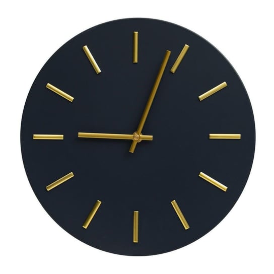 Zegar wiszącay grafitowym ze złotem 30 cm Inna marka