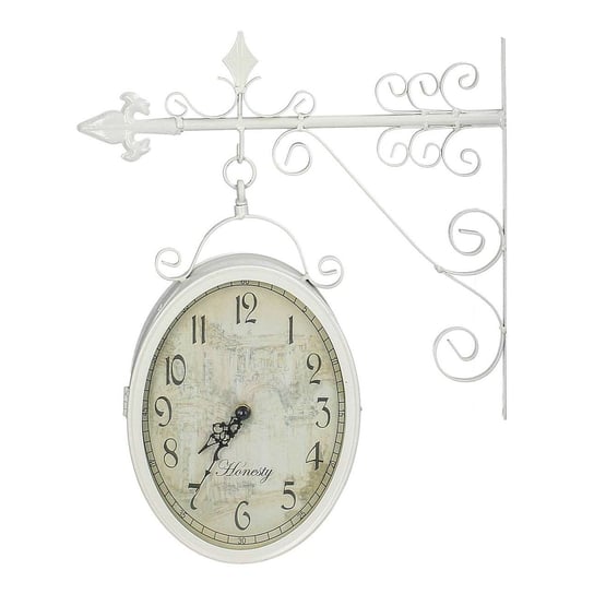 Zegar wiszący dwustronny Honesty, 40 x 11 x 44 cm Dekoria