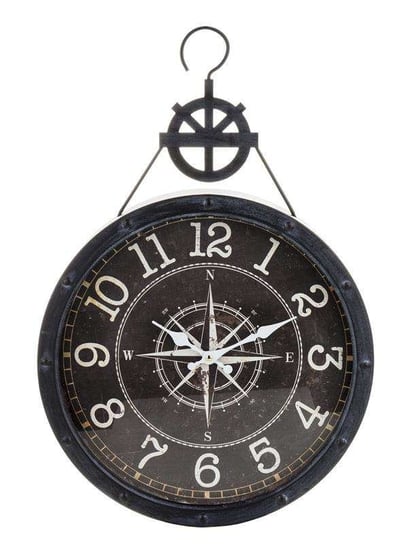 Zegar Wiszący Metalowy Czarny Średnica: 61 Cm Art-Pol