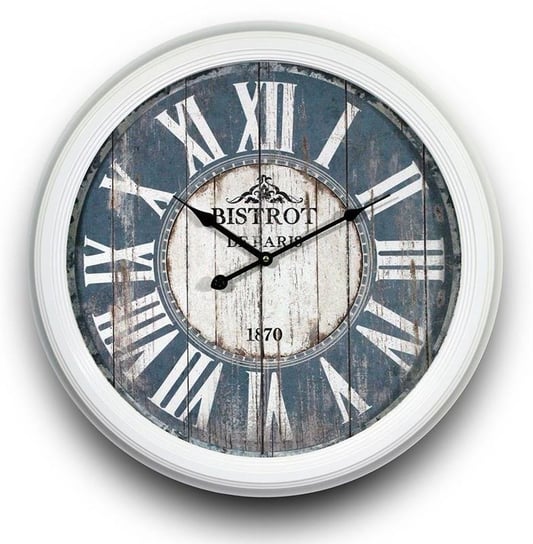 Zegar wiszący retro duży,  58x58x9 cm Pigmejka