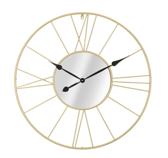 Zegar wiszący złoty z lustrem 80 cm MIA home