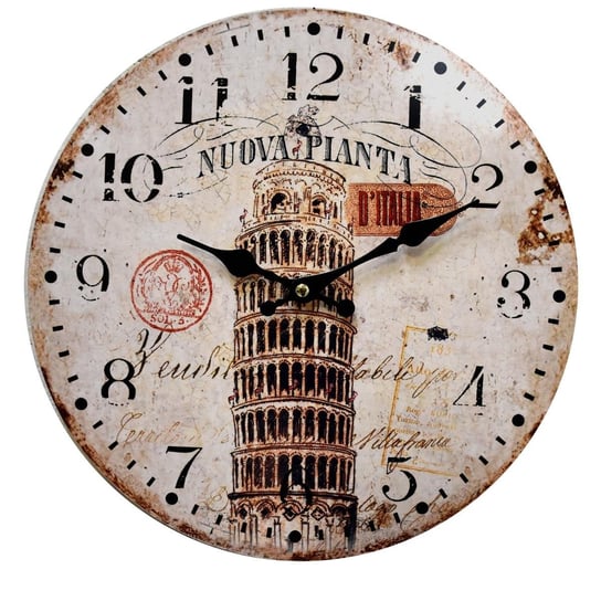 Zegar z Krzywą Wieżą Holos Ø34 cm Duwen