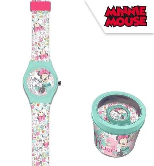 Zegarek Analogowy W Metalowym Opakowaniu Minnie Kids Euroswan (Wd22138) Disney