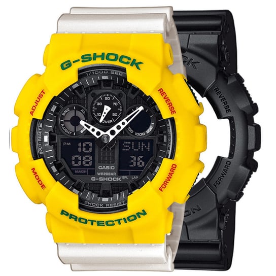 Zegarek Casio G-Shock SET GA-100-1A1ER + BEZEL 10414779 + PASEK 10395227 20BAR Casio