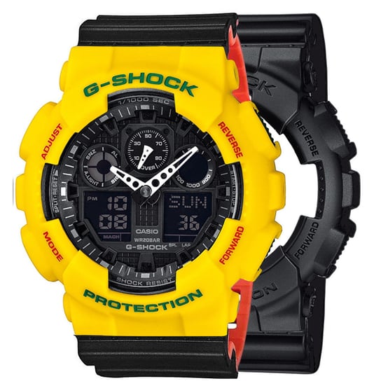 Zegarek Casio G-Shock SET GA-100-1A1ER + BEZEL 10414779 + PASEK 10577142 20BAR Casio