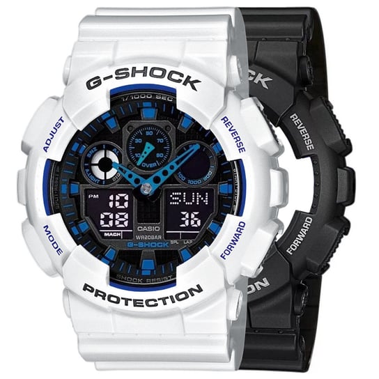 Zegarek Casio G-Shock SET GA-100-1A2ER + BEZEL 10347600 + PASEK 10347710 20BAR Casio