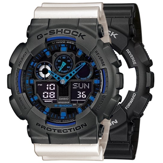 Zegarek Casio G-Shock SET GA-100-1A2ER + BEZEL 10467795 + PASEK 10395227 20BAR Casio