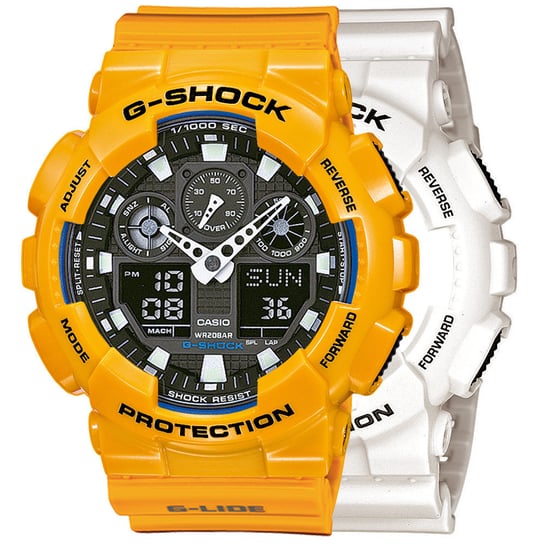 Zegarek Casio G-Shock SET GA-100B-7AER + BEZEL 10347601 + PASEK 10457913 20BAR Casio