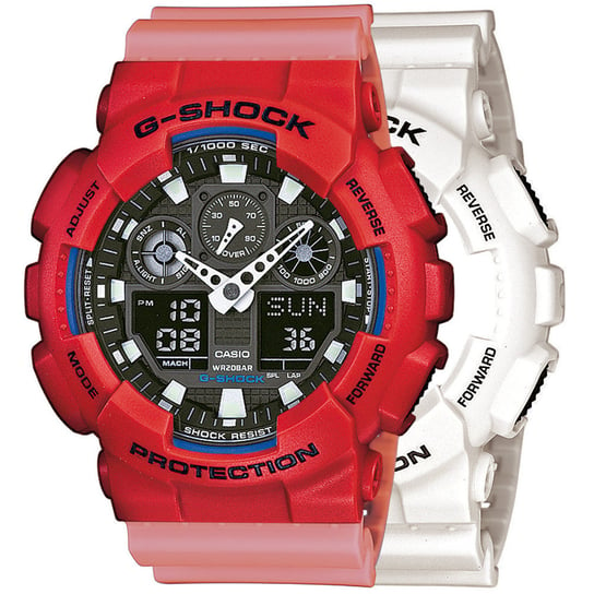 Zegarek Casio G-Shock SET GA-100B-7AER + BEZEL 10395289 + PASEK 10498150 20BAR Casio
