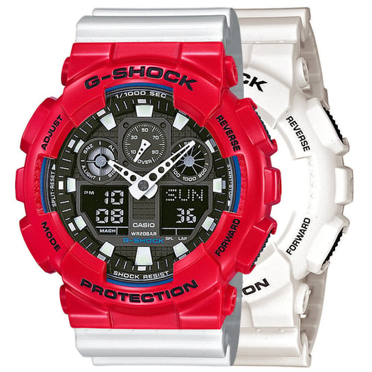 Zegarek Casio G-Shock SET GA-100B-7AER + BEZEL 10557822 + PASEK 10347710 20BAR Casio