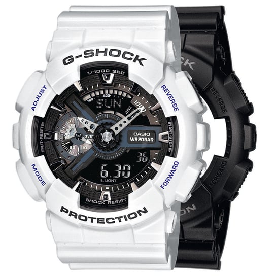 Zegarek Casio G-Shock SET GA-110-1BER + BEZEL 10347600 + PASEK 10347710 20BAR Casio