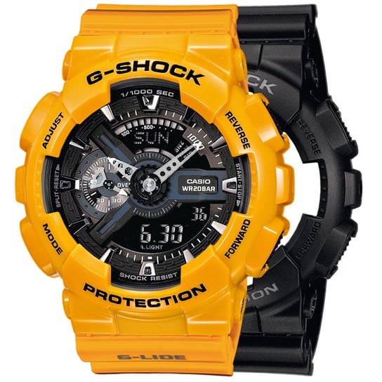 Zegarek Casio G-Shock SET GA-110-1BER + BEZEL 10347601 + PASEK 10457913 20BAR Casio
