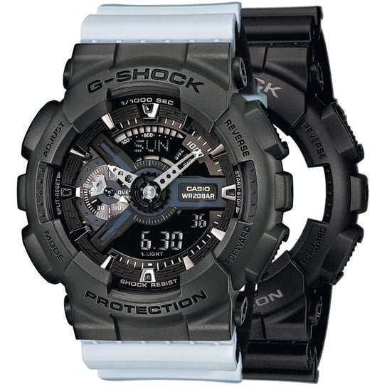 Zegarek Casio G-Shock SET GA-110-1BER + BEZEL 10467795 + PASEK 10527469 20BAR Casio