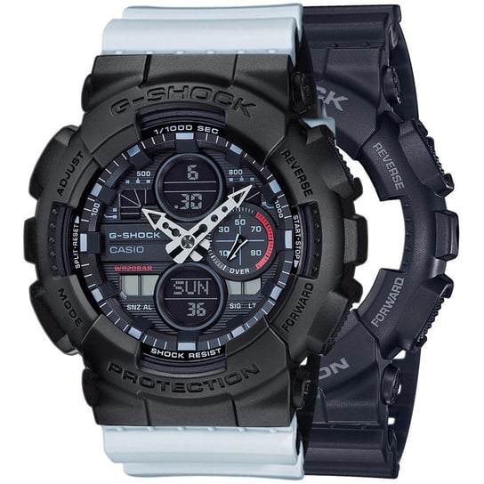 Zegarek Casio G-Shock SET GA-140-1A1ER + BEZEL 10358741 + PASEK 10527469 20BAR Casio