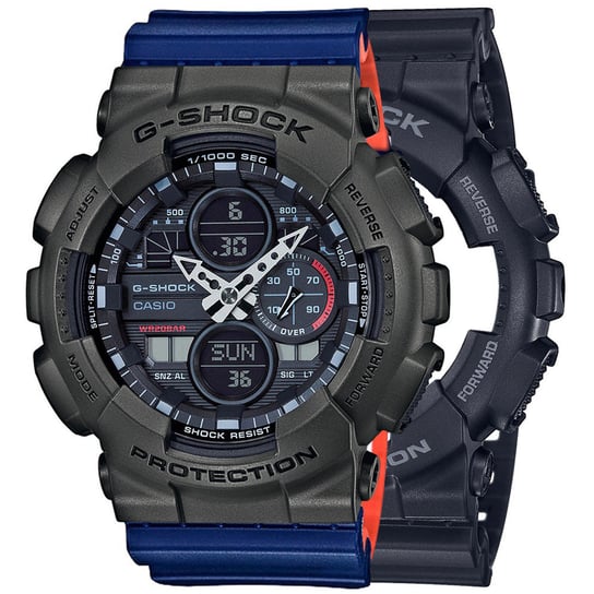 Zegarek Casio G-Shock SET GA-140-1A1ER + BEZEL 10467795 + PASEK 10527467 20BAR Casio